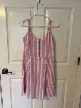 GAP Pink, White, Black Striped Women’s Sundress